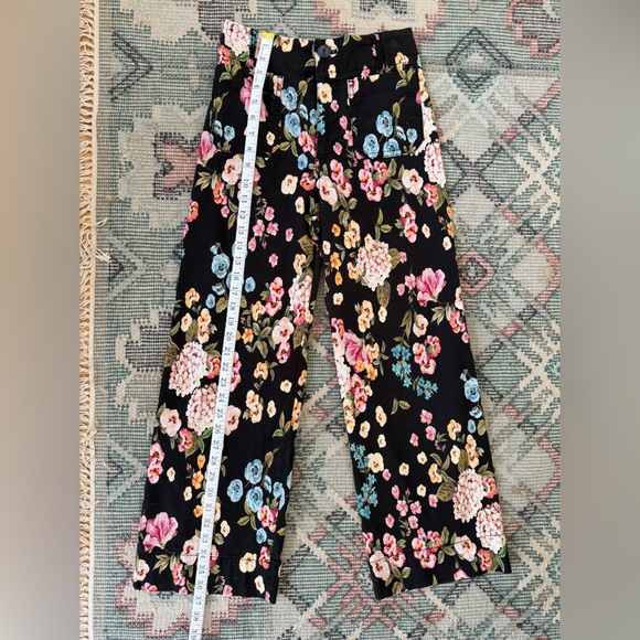 Anthropologie Maeve Colette Floral Wide-Leg Pants - Picture 3 of 7